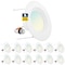 Sunperian 5/6 Inch LED Recessed Can Lights 5 CCT Selectable 2700K-5000K 14W 1100LM CRI90 Dimmable 12-Pack SP34205-12PC - alternate 1
